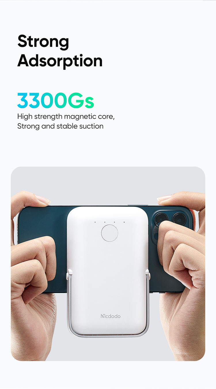 Original Mcdodo 5000mAh 20W Magnetic Wireless Power Bank with Phone Holder Original Mcdodo 5000mAh 20W Magnetic Wireless Power Bank with Phone Holder
