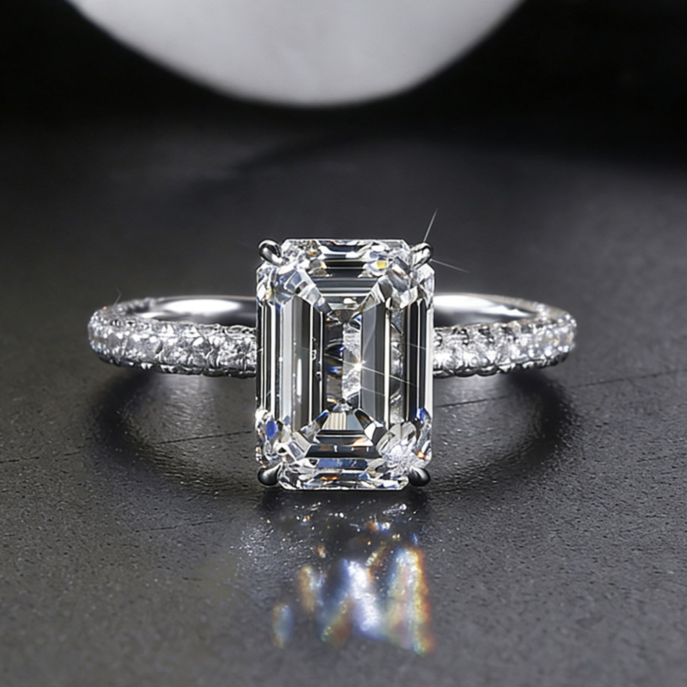 emerald half halo