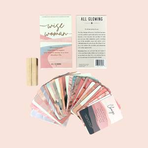 Positive Mindset Affirmation Cards With Wooden Stand and Easy Open Box