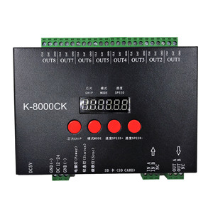 8 porte di uscita LED Controller K-8000C K-8000CK SD auto-programmazione cambio modalità LED Controller