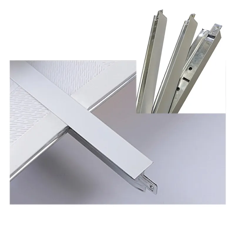 Подвесная потолочная система белая плоская Т-образная решетка, тройник с крестообразным потолком