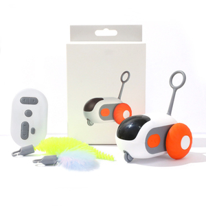 Funny Intelligent Interactive Cat <strong>Toy</strong> Electric Self Moving <strong>Mouse</strong> Chasing Car Automatic Cat and <strong>Mouse</strong> <strong>Toy</strong> With Feathers - Product Image 2