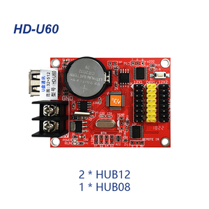 Huidu HD-U60 контроллер USB порта светодиодная карта управления Udisk один двойной цветной контроллер - Product Image 2