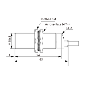 Akusense-sensor de proximidad, sensor industrial de fábrica, m18, precio - Product Image 3
