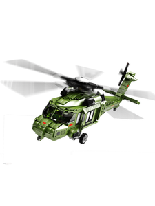 Gaomisi T3014 WZ-20 Tấn Công Máy Bay Trực Thăng Đồ Chơi Máy Bay Quân Đội Drone Mô Hình Máy Bay Cho Khối Xây Dựng Mô Hình Đồ Chơi - Product Image 5