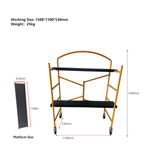 Andamio móvil de acero de diseño industrial moderno Andamio plegable de nuevo sitio de construcción de seguridad para construcción de edificios - Product Image 5