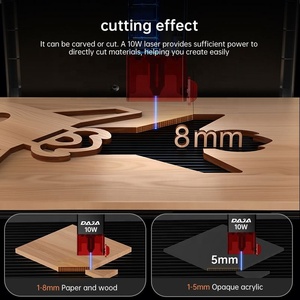 Mini grabador láser DAJA DJ6, Control de aplicación CNC DIY, cortador de impresora de marca de logotipo rápido para madera, plástico, papel, goma con diodo - Product Image 5