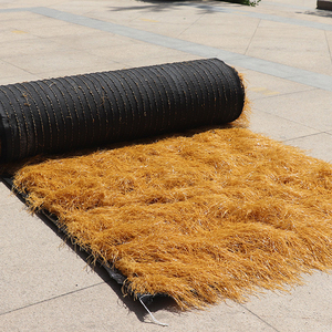سقف عشب صناعي من القش المصنوع باللون الأصفر لفة القش المكسيكي عشب البالابا القش لطقم بار تيكي لحفلات الباحة هاواي - Product Image 2