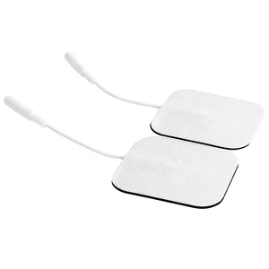 TENS unit mesin EMS untuk bantalan elektroda perekat pereda sakit pad persegi kompatibel elektroda hidrogel chiropraktik portabel - Product Image 5