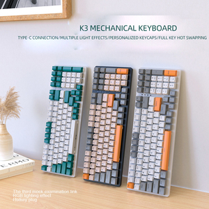 Ergonómico RGB LED color gamer teclado ordenador portátil Bluetooth inalámbrico USB Gaming Accesorios de ordenador Teclado mecánico - Product Image 2