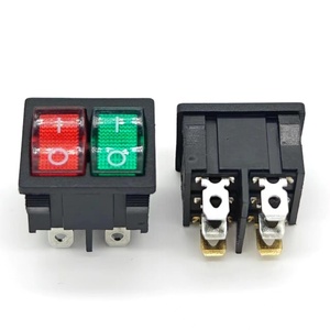 用于保险箱的2路6针红绿色照明灯按钮接线图6针摇臂开关 - Product Image 1