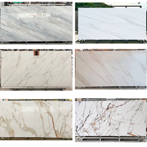 אריחי לוח מודרניים בגודל גדול שיש מלאכותי פורצלן קיר לוח אבן מרוסנת קלקטה זהב לוחות אבן מרוסנת מלאכותית - Product Image 3