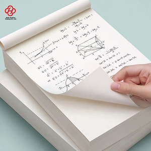 Bozza di quaderno bianco di carta per studenti universitari e studenti delle scuole superiori, carta per il calcolo e per prendere appunti. - Product Image 1