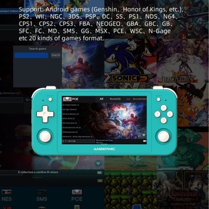 RG505オープンソースレトロアーケードビデオゲームコンソールPSP & Android Wi-Fi通信用デュアルシステムハンドヘルドPS2-Compatible