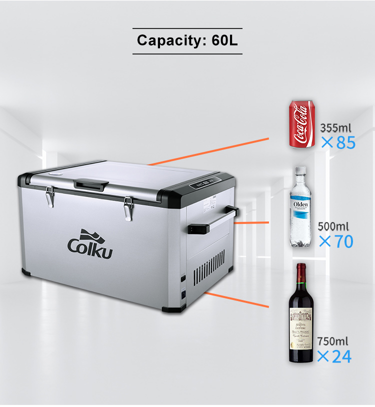 Car Refrigerator Supplier New Item Dc 12/24v Portable Cooler Box Outdoor Camping Compressor Car Fridge