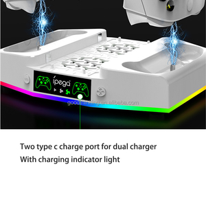อุปกรณ์เสริมเกมตัวควบคุมเกมคู่ฐานชาร์จหูฟังตะขอเกม RGB ขาตั้งพัดลมระบายความร้อนสําหรับ xbox ซีรีส์ - Product Image 3