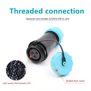 ขั้วต่อกันน้ำ IP68สายไฟ LED กลางแจ้ง2 3 4 5 7 9 12Pin แผงพลังงานเมาท์ SP21ปลั๊กตัวเชื่อมต่อตัวผู้ตัวเมีย - Product Image 5