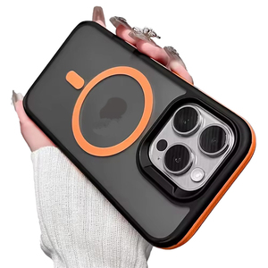 Lüks darbeye telefon iPhone kılıfları 16 15 14 13 12 11 Pro Max manyetik cep kapak Lens kamera koruma Funda geri kabuk - Product Image 1