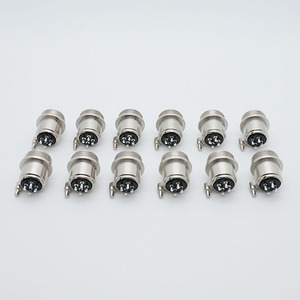 Soulin GX12สายเชื่อมต่อปลั๊กสำหรับการบิน4ขาสำหรับติดตั้งตัวผู้แบบตรงพร้อมเสาระบุตำแหน่งตัวเชื่อมต่อคุณภาพสูง - Product Image 1