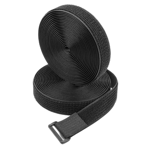 Width 25mm 2 in 1 <strong>Hook</strong> <strong>Loop</strong> <strong>Strap</strong> Reusable Fastening Tape Plastic Buckle <strong>Strap</strong> Easy-to-Use 2 in 1 <strong>Hook</strong>&amp;<strong>Loop</strong> Buckle <strong>Strap</strong> - Product Image 2