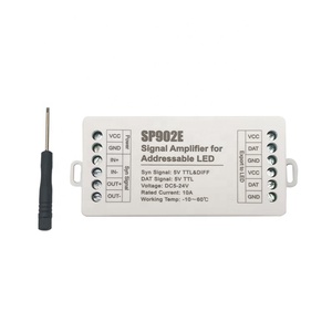 Усилитель сигнала SP902E 5V-TTL RS485 адресуемый RGB IC Светодиодная лента расширитель SPT сигнал суб-контроль усилитель DC5-24V - Product Image 2