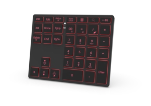 Mini teclado numérico modelo Dual inalámbrico de 2,4G, teclado numérico recargable retroiluminado RGB con teclado numérico con cable, portátil, nueva condición
