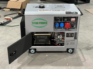 10KW 10KVA เงียบกันเสียงชุดเครื่องกําเนิดไฟฟ้าดีเซลเครื่องยนต์ดีเซลฮูเป่ย์ Titan แผงดิจิตอล 8KW 6KW 5KW 3KW ชุดเครื่องกําเนิดไฟฟ้า - Product Image 5