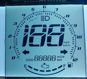 Piccola dimensione TN Custom Display LCD 7 segmento monocromatico Lcd tipo quadrato modulo tachimetro per moto schermo LCD personalizzato - Product Image 4