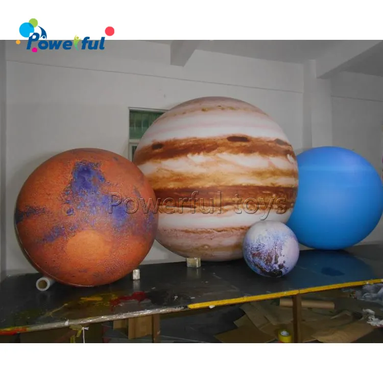 Negen Planeetballon/Gigantische Helium Levitatie Opblaasbare Planeet Maan, Aarde, Mars, Saturn Zonnestelsel