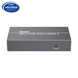VGA <strong>Splitter</strong> 2 Ports <strong>1</strong> in 2 Out 1080P 60Hz 25M Distance Signal Amplifier Support EDID 150MHz Video <strong>Splitter</strong>