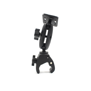 קשה-טופר קטן בסיס clamp עם כדור כפול הר 1 אופנוע הר עבור מקלות סלפי