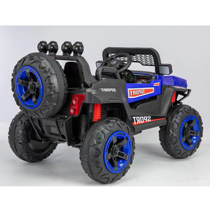 Electric Kids Cars with Remote Control 12v Ride-on Baby Car 2-13 <strong>Years</strong> Old <strong>Four</strong> Wheels Pedal Power Light Features Double Seat - Product Image 5