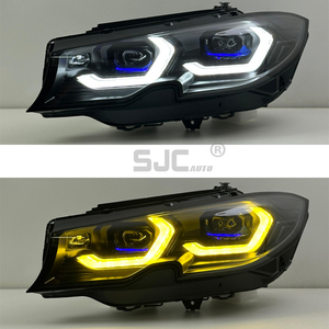 SJC Auto Golden Eye Laser Headlights for BMW F30 F32 F33 F36 F80 F82 E92 G20 M3 M4 Head Lights Plug and Play Yellow+White Drls - Product Image 3