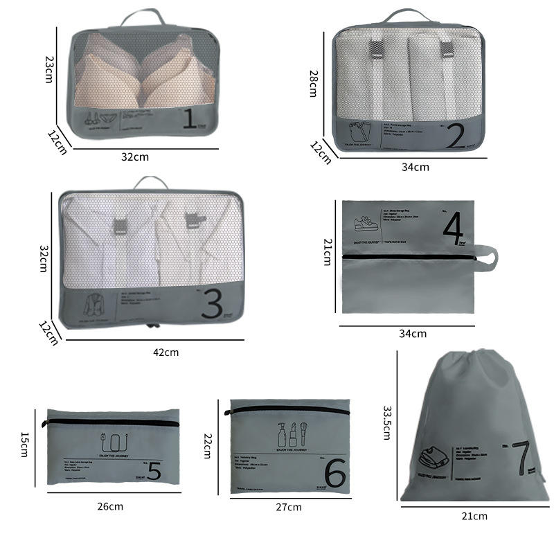 Gray Seven-Piece Digital Set