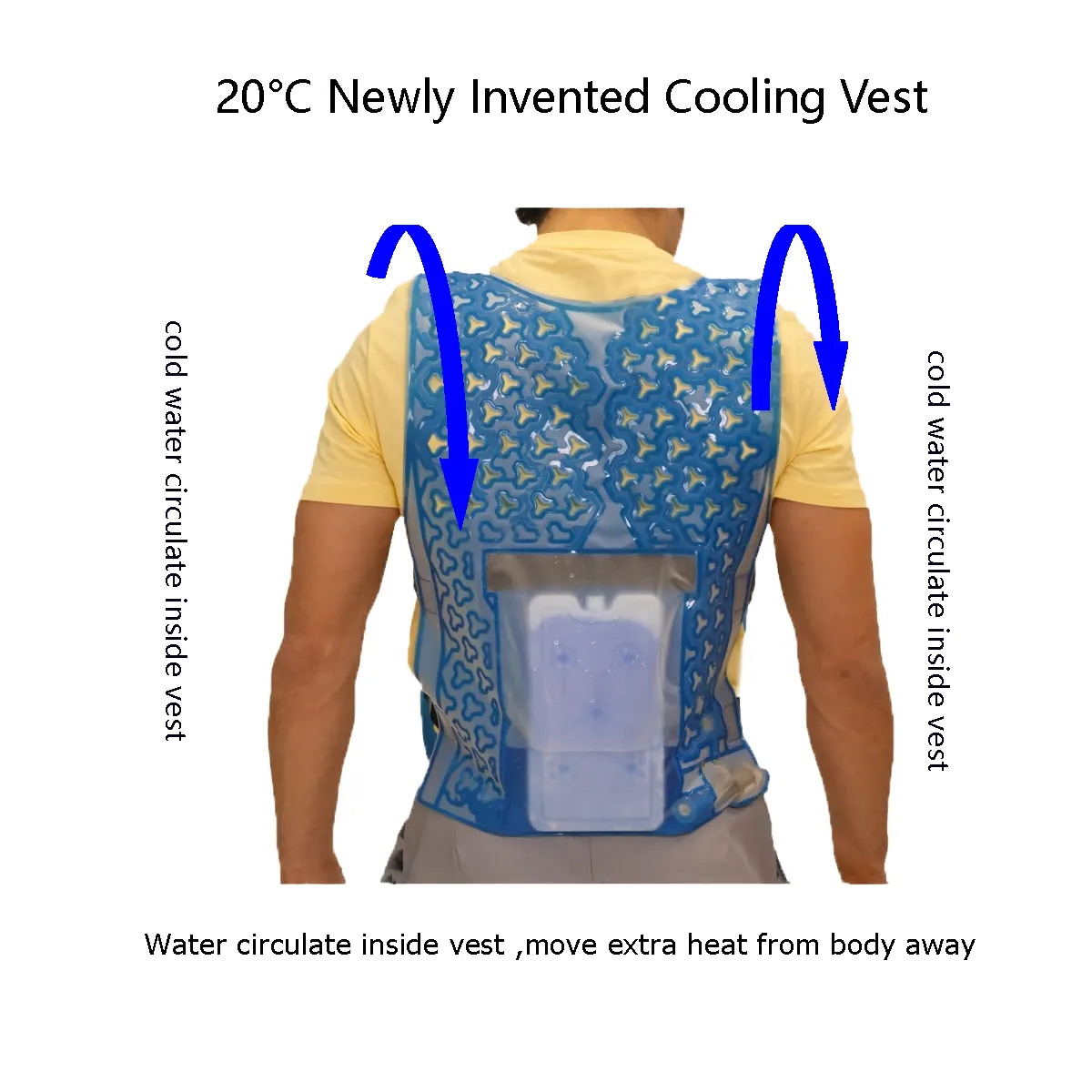 プロの冷却服製品屋外ライディングハイビジョン冷却ベストと水循環