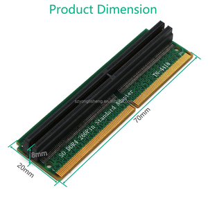 Karten hinzufügen DDR4 SO DIMM Adapter Speicher Riser Karte SO DDR4 260Pin Speicher Tests chutz Adapter Anschluss für Laptop PC - Product Image 2