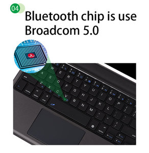 Tablet Tastiera <span class=keywords><strong>Broadcom</strong></span> 5.0 Bluetooths Dux Duxis Della Copertura di Tpu A Conchiglia Cassa Della Tastiera Per Ipad 10.2 2019