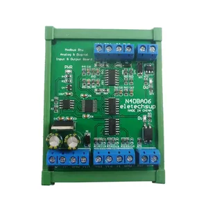N4DBA06带盒DC12V 8通道模拟数字输入输出模块RS485 Modbus Rtu协议ADC数模转换器模拟输入模块的板