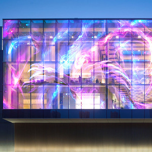 Display a LED trasparente per finestra Full Color P6 con schermo adesivo a LED - Product Image 4