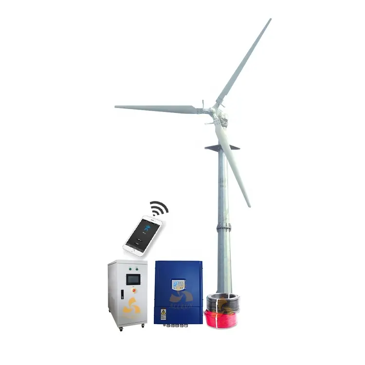 ISO CE leistungsstarker günstiger Preis 10 kW 20 kW 30 kW 50 kW Windgenerator mit Ständigmagnet Off-Grid-Steigungskontrolle Windturbinen