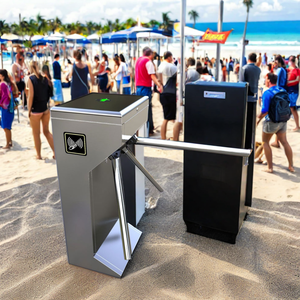 Eingangs-und Ausgangs tor Karte Swipe Machine Drehkreuz/Personen zugangs kontrolle Stativ tor - Product Image 1