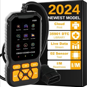 Escáner V520 OBD2-Lector de código de coche de 10 idiomas, 35K + códigos de falla, datos en vivo, herramienta de diagnóstico de pantalla a color de 2,8'' - Product Image 5