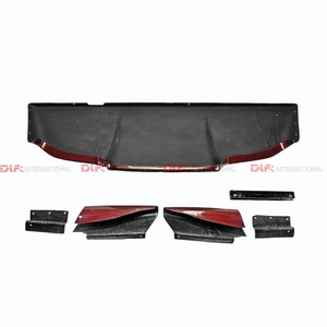 ตัวกระจายกันชนหลังสำหรับ Nissan 03-08 Z33 350Z & Infiniti G35 Coupe 2D jdm TS สไตล์คาร์บอนไฟเบอร์สีแดง6ชิ้น (พร้อมข้อต่อ) - Product Image 6