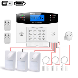 200 Wireless 8 Wired Home <strong>Security</strong> Tuya WIFI GSM Alarm <strong>System</strong> <strong>Intercom</strong> Remote Control Pir Door Sensor Kit - Product Image 1