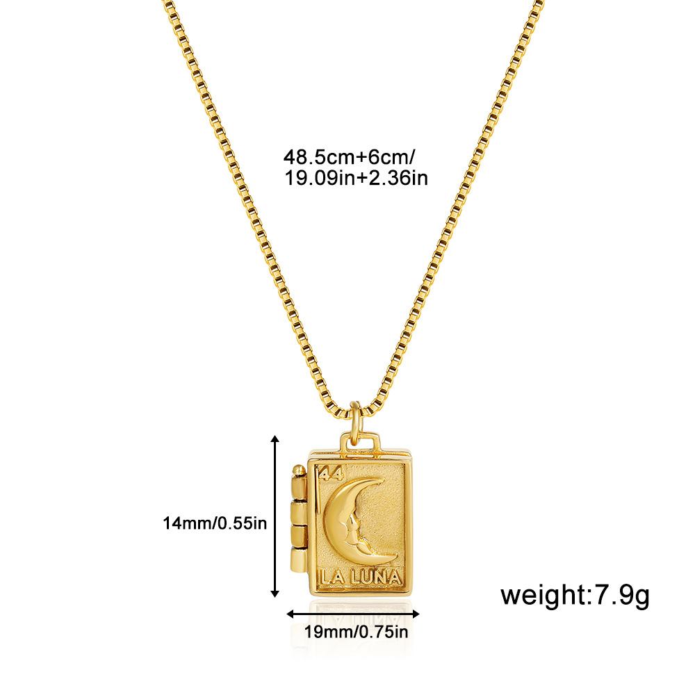 Moon stainless steel pendant 118882
