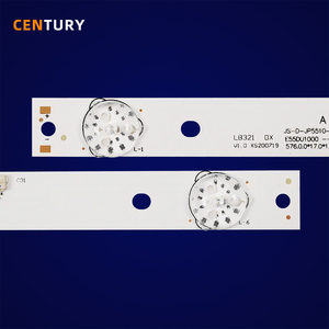 6โคมไฟJS-D-JP5510-A61EC/B61EC LED Strip LightสำหรับAKAI CTV554 UHD TSโค้งE55DU1000 ST5461D04-2 VER2.1