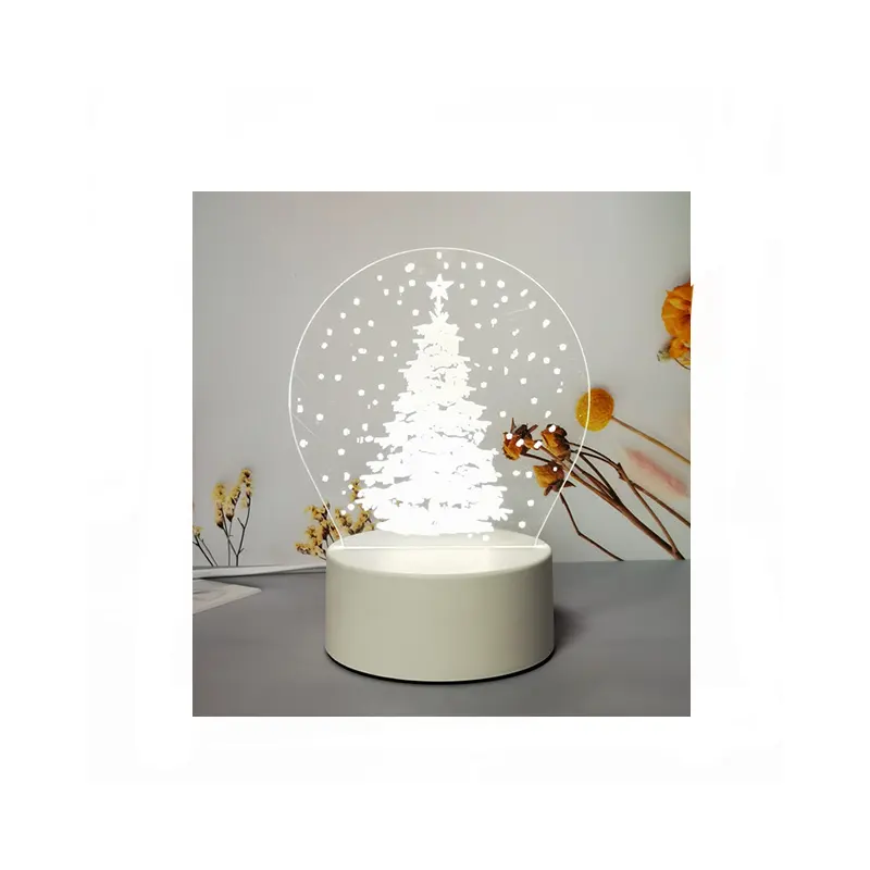 Lampe tactile en acrylique 3d pour chambre à coucher, cadeau d'anniversaire, cadeaux d'entreprise, produits promotionnels, idées cadeaux