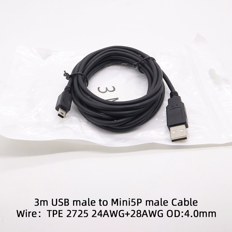 Cable USB macho a Mini5P macho de 3 m