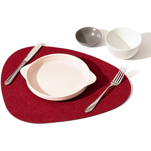 Factory <strong>Cheap</strong> Felt <strong>Glass</strong> <strong>Coasters</strong> Faux Leather Placemat