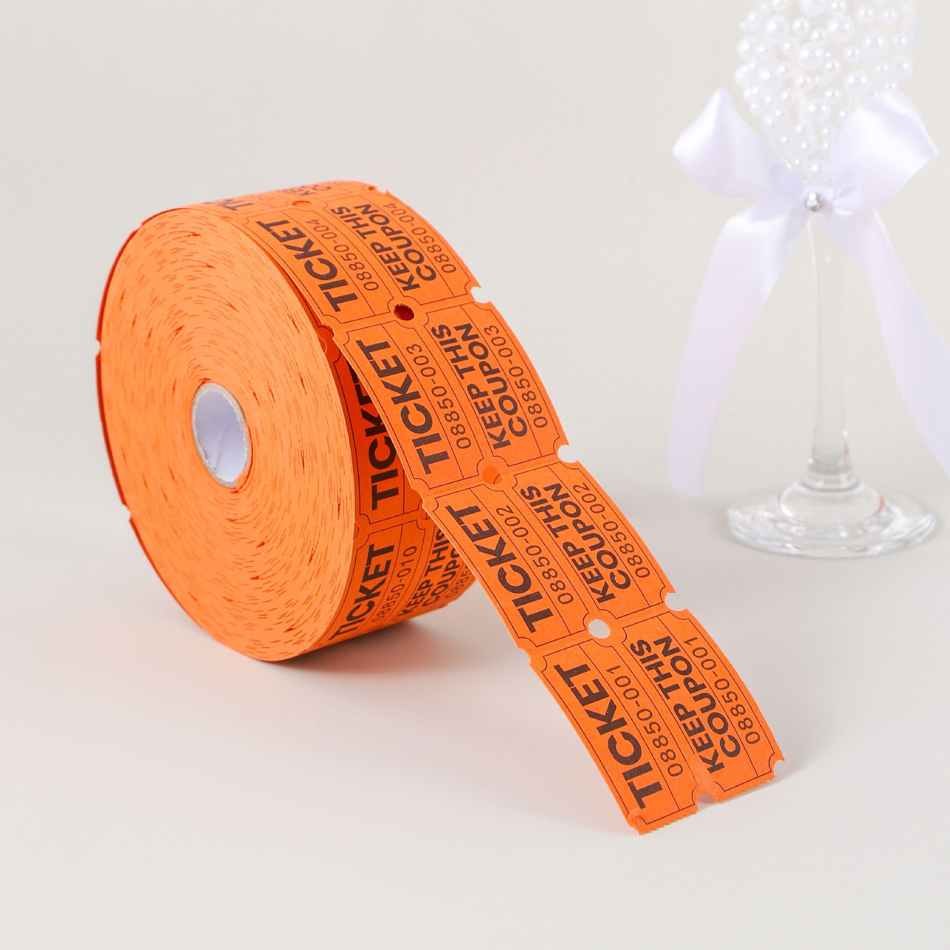 Naranja-250 pares 250 hojas/rollo diámetro 67 cm-grosor 5 cm